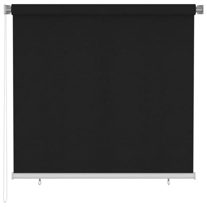 Roller Blind | Black | High-density polyethylene (HDPE) | 160x140 cm