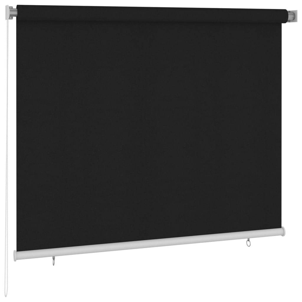 Outdoor Roller Blind 180x140 cm Black