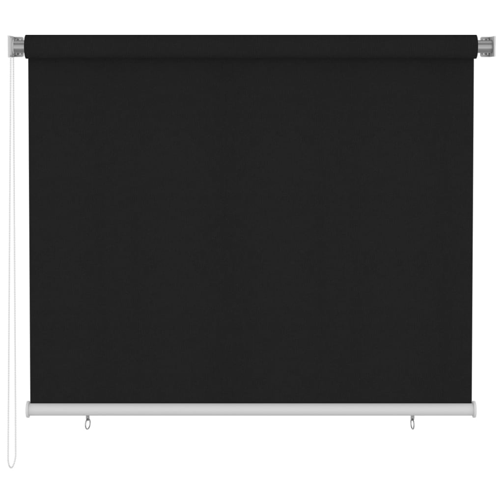 Outdoor Roller Blind 180x140 cm Black