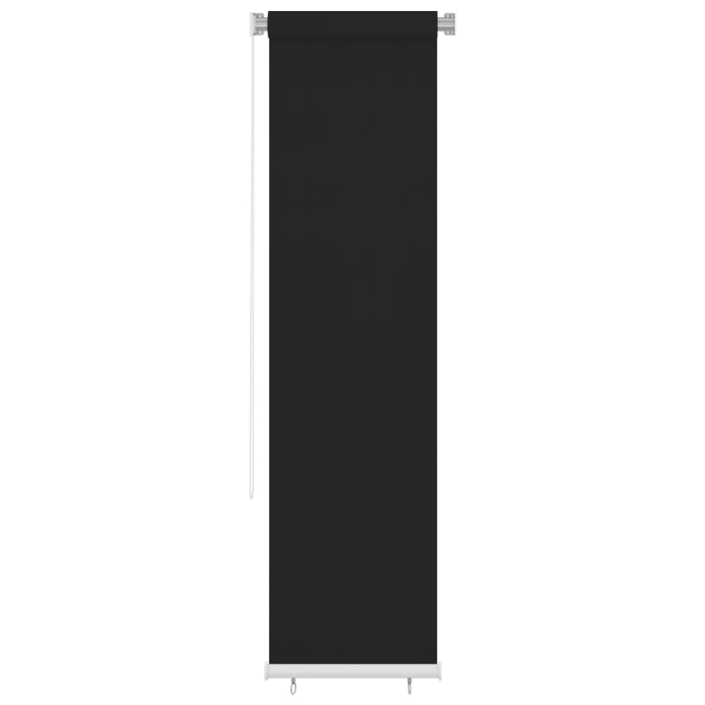Outdoor Roller Blind 60x230 cm Black HDPE