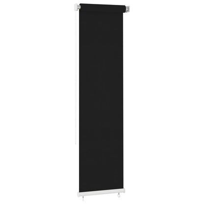 Outdoor Roller Blind 60x230 cm Black HDPE