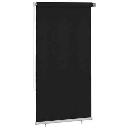 Roller Blind | Black | High-density polyethylene (HDPE) | 120 x 230 cm