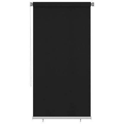 Roller Blind | Black | High-density polyethylene (HDPE) | 120 x 230 cm