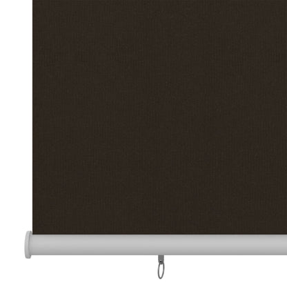 Outdoor Roller Blind 100x140 cm Brown HDPE