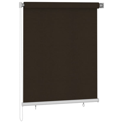 Outdoor Roller Blind 125(W)x140(H) cm Brown