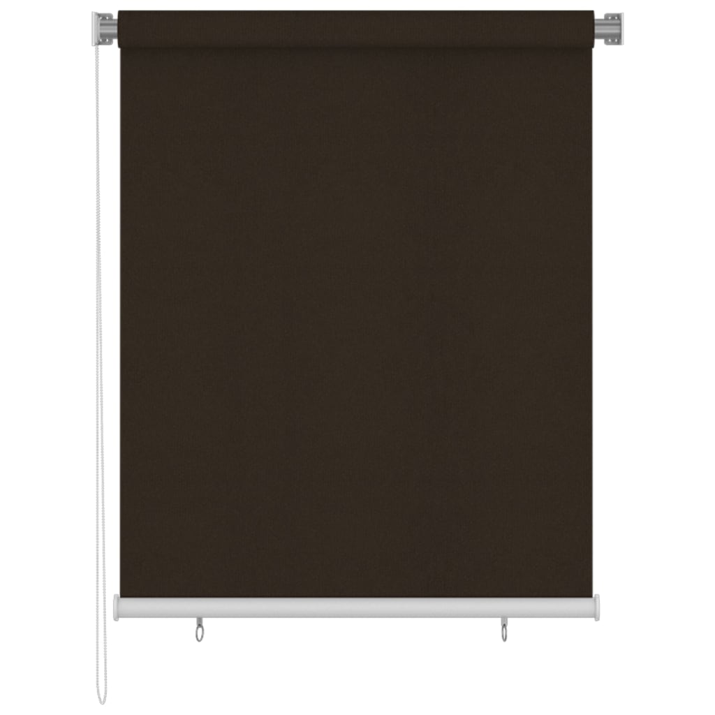 Outdoor Roller Blind 125(W)x140(H) cm Brown