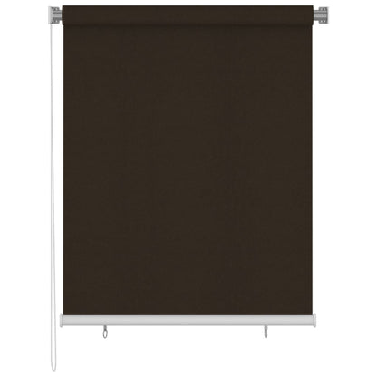Outdoor Roller Blind 125(W)x140(H) cm Brown