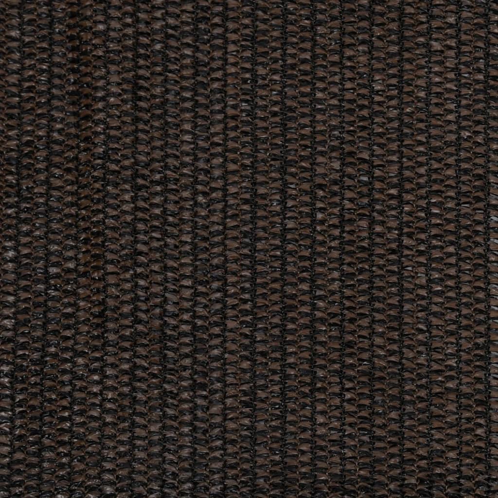 Outdoor Roller Blind 160x140 cm Brown HDPE