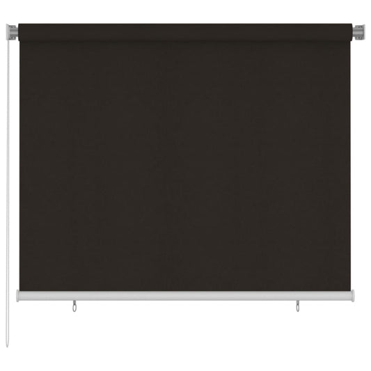 312971 vidaXL Outdoor Roller Blind 180x140 cm Brown HDPE