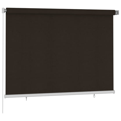 Outdoor Roller Blind 205(W)x140(H) cm Brown HDPE