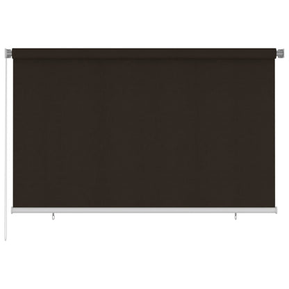Outdoor Roller Blind 240x140 cm Brown HDPE