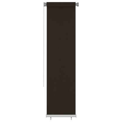 Outdoor Roller Blind 60x230 cm Brown HDPE