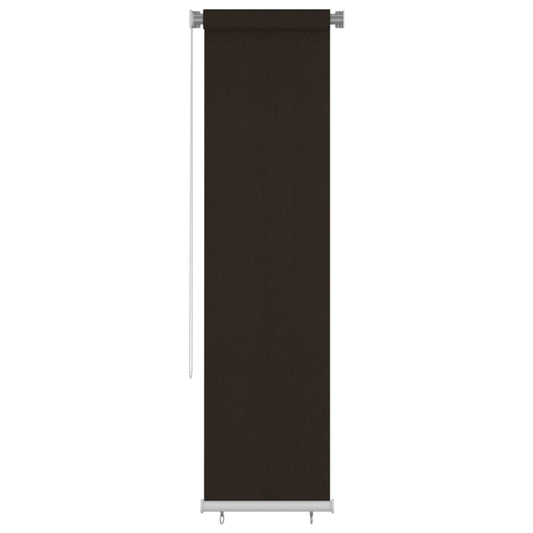 Outdoor Roller Blind 65(W)x230(H) cm Brown HDPE