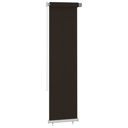 Outdoor Roller Blind 60x230 cm Brown HDPE