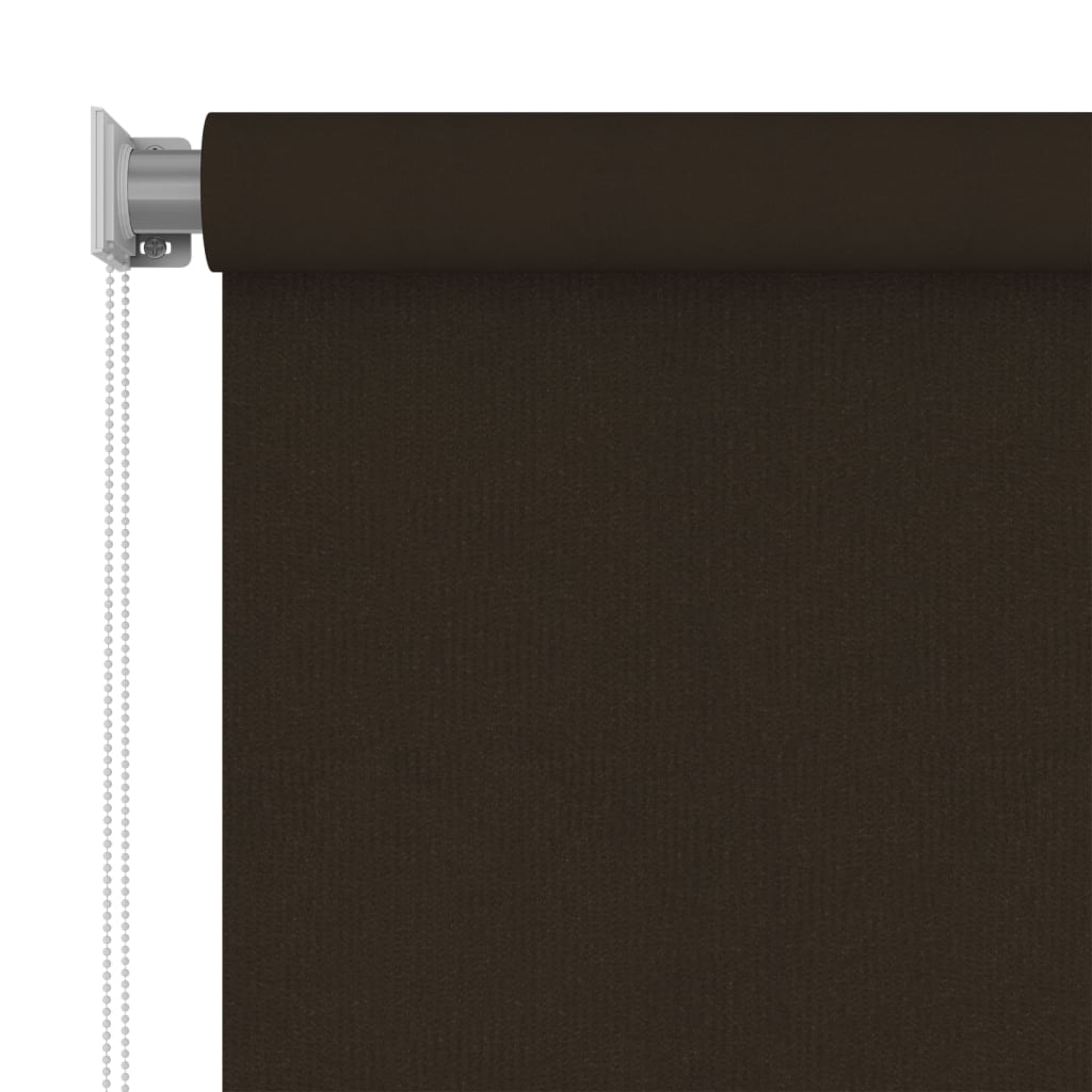 Outdoor Roller Blind 60x230 cm Brown HDPE