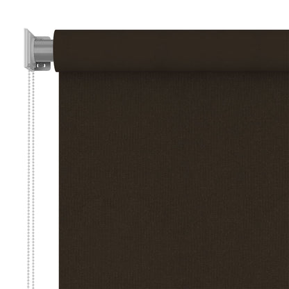 Outdoor Roller Blind 60x230 cm Brown HDPE