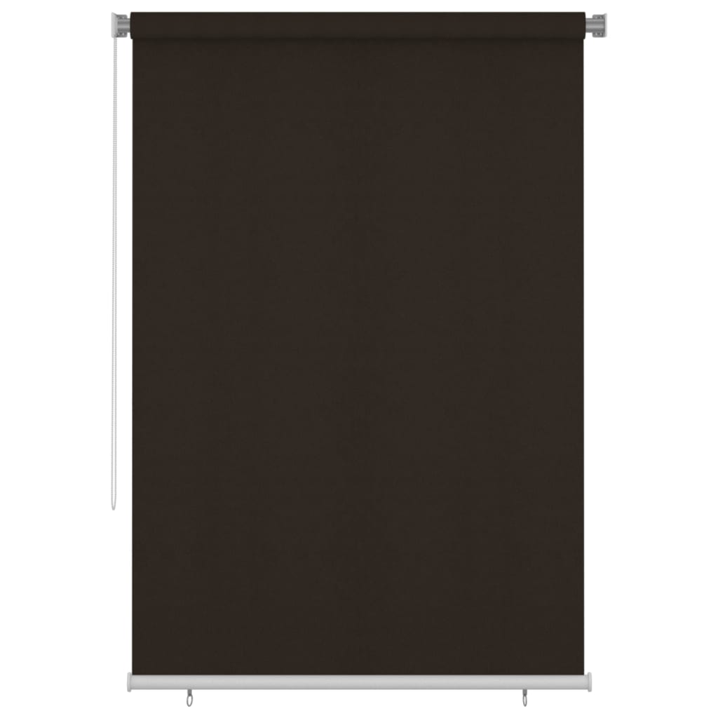 Outdoor Roller Blind 160x230 cm Brown HDPE