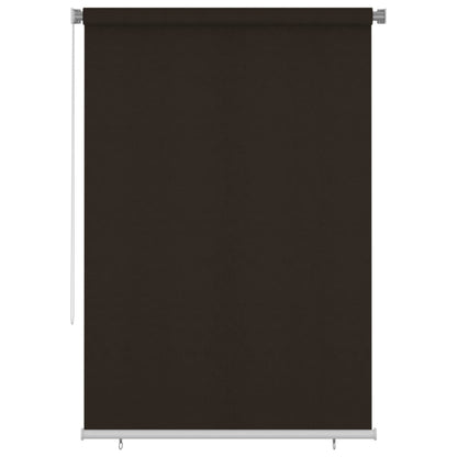 Outdoor Roller Blind 160x230 cm Brown HDPE