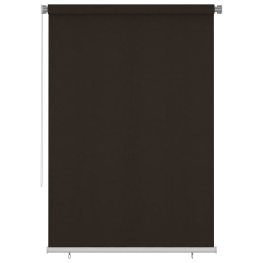 312983 vidaXL Outdoor Roller Blind 160x230 cm Brown HDPE