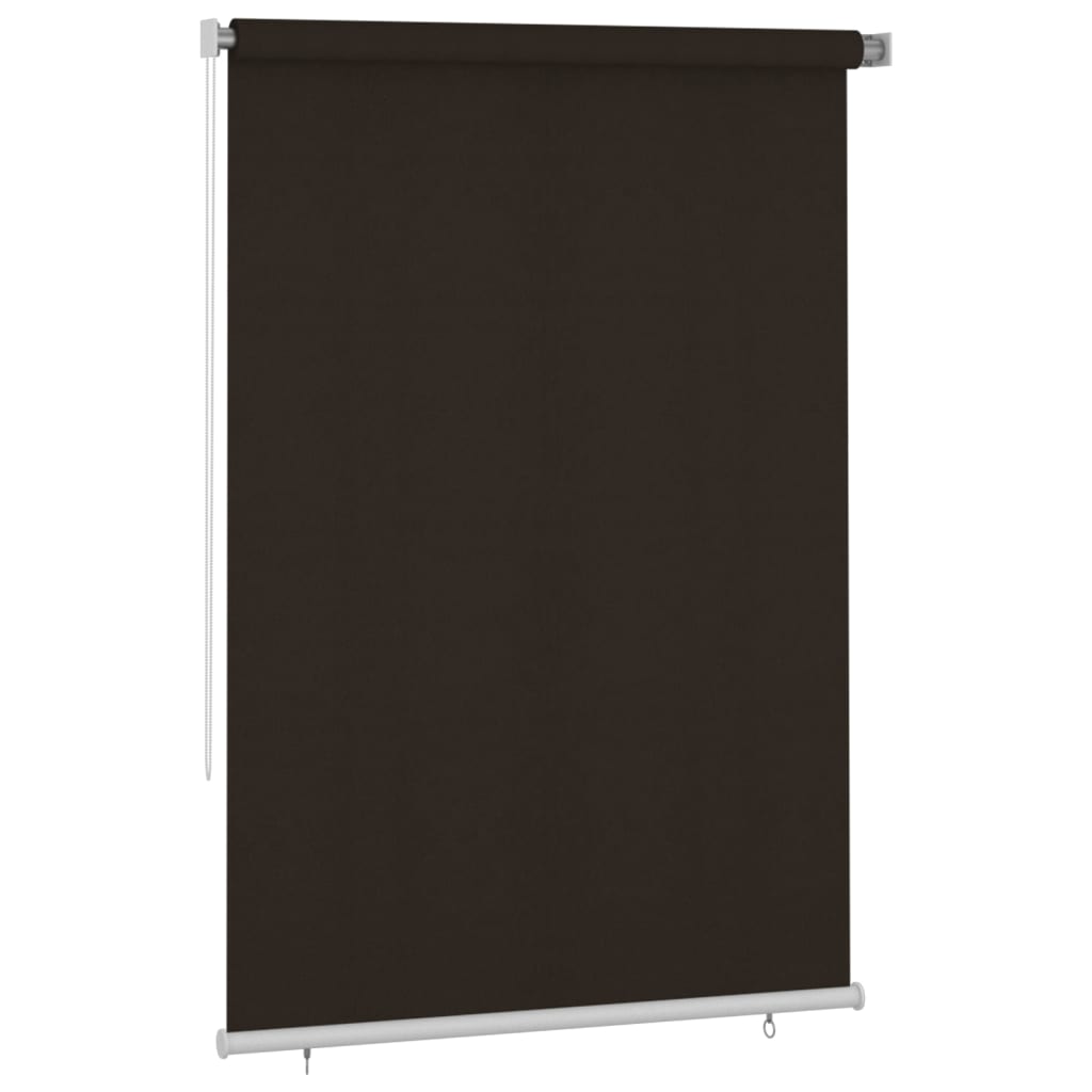 Outdoor Roller Blind 160x230 cm Brown HDPE