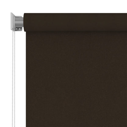 Outdoor Roller Blind 160x230 cm Brown HDPE