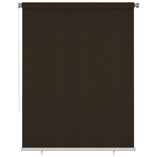 Outdoor Roller Blind 185(W)x230(H) cm Brown