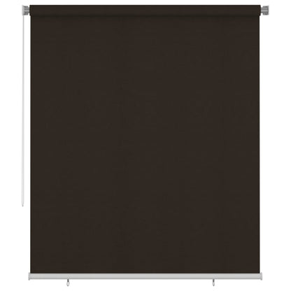 Outdoor Roller Blind 200x230 cm Brown HDPE