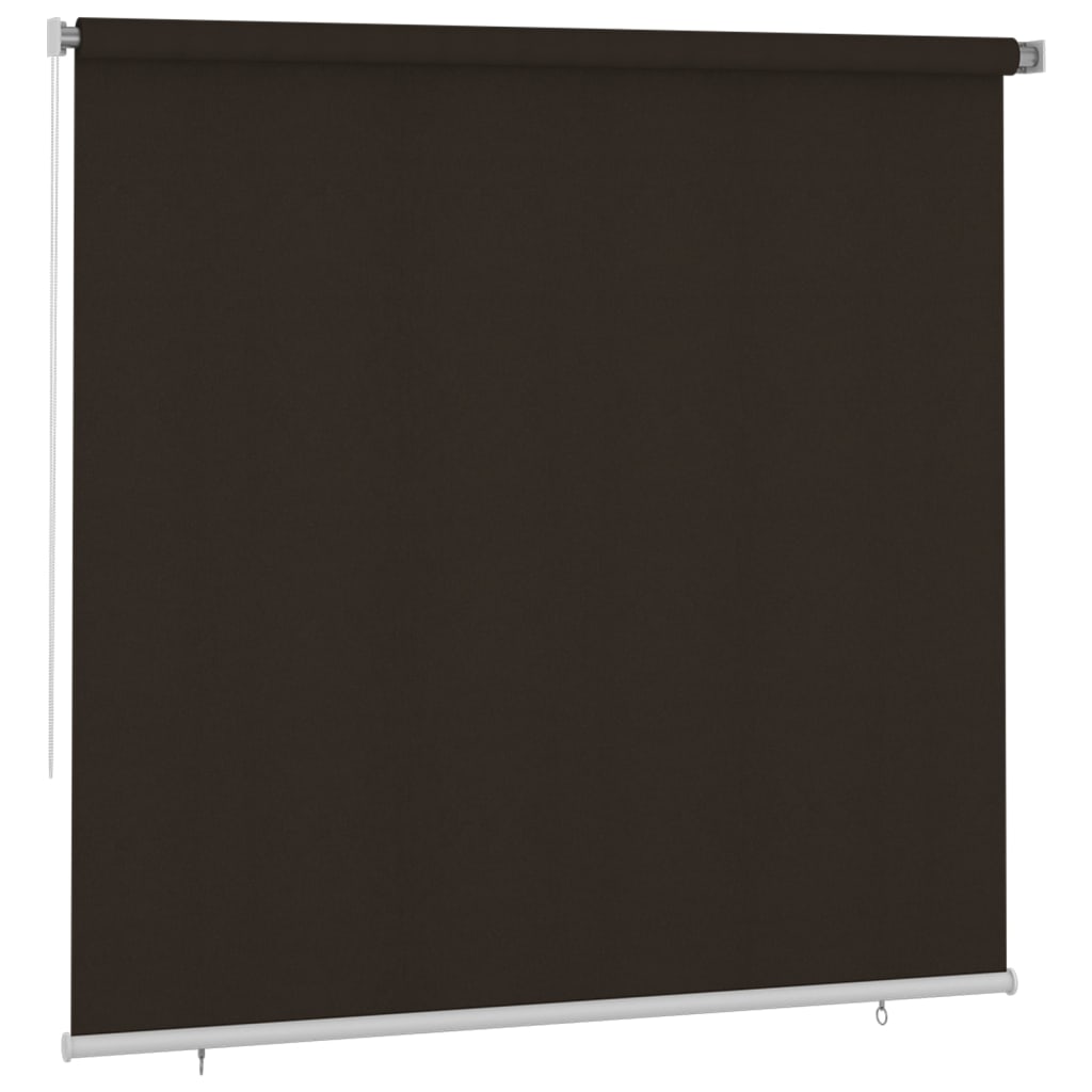 Outdoor Roller Blind 240x230 cm Brown