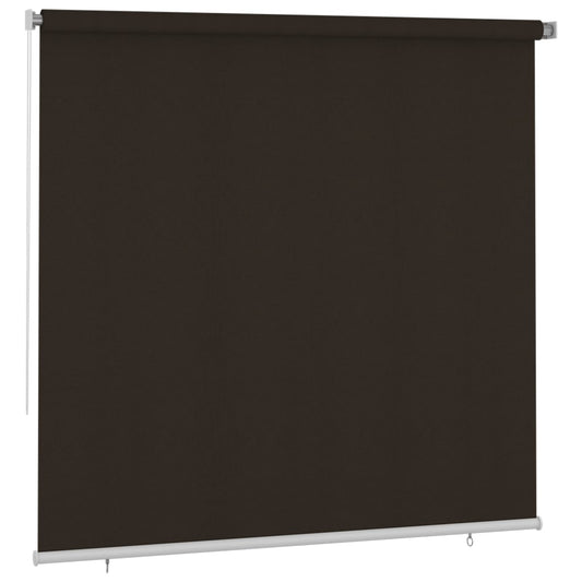 312987 vidaXL Outdoor Roller Blind 240x230 cm Brown