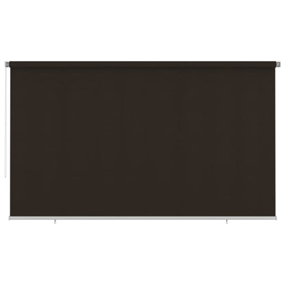 Outdoor Roller Blind 400x230 cm Brown HDPE