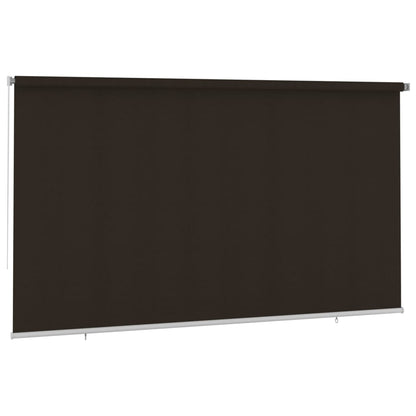 Outdoor Roller Blind 400x230 cm Brown HDPE