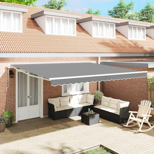 Awning Frame White 400 x 350 cm Aluminium