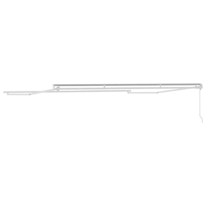 Awning Frame Manual White 400 x 350 cm Aluminium