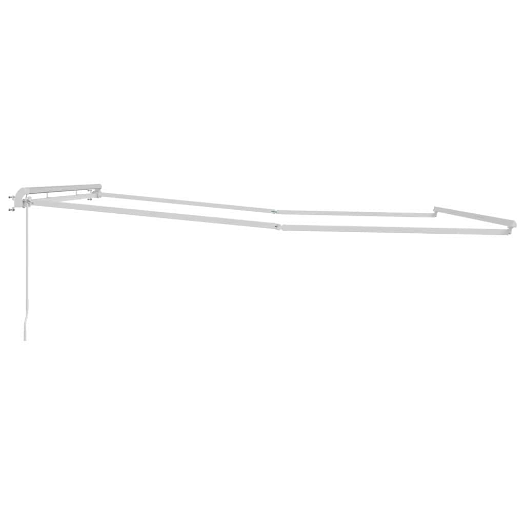 Awning Frame Manual White 450 x 350 cm Aluminium