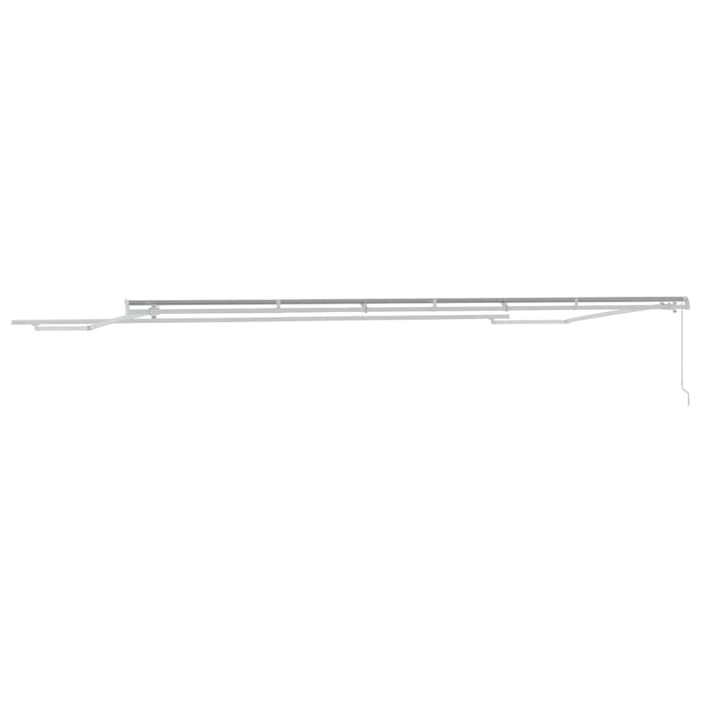 Awning Frame Manual White 600 x 350 cm Aluminium