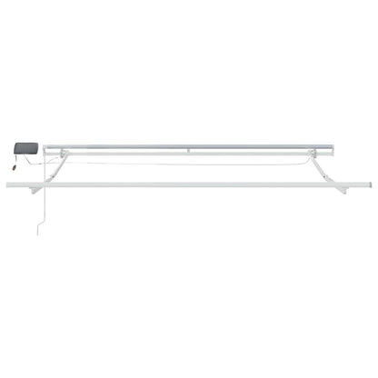 Awning Frame with LED Strip Lights White 350 x 250 cm Aluminium