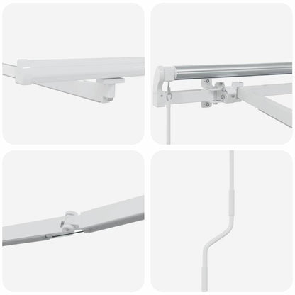 Awning Frame White 450 x 300 cm Aluminium
