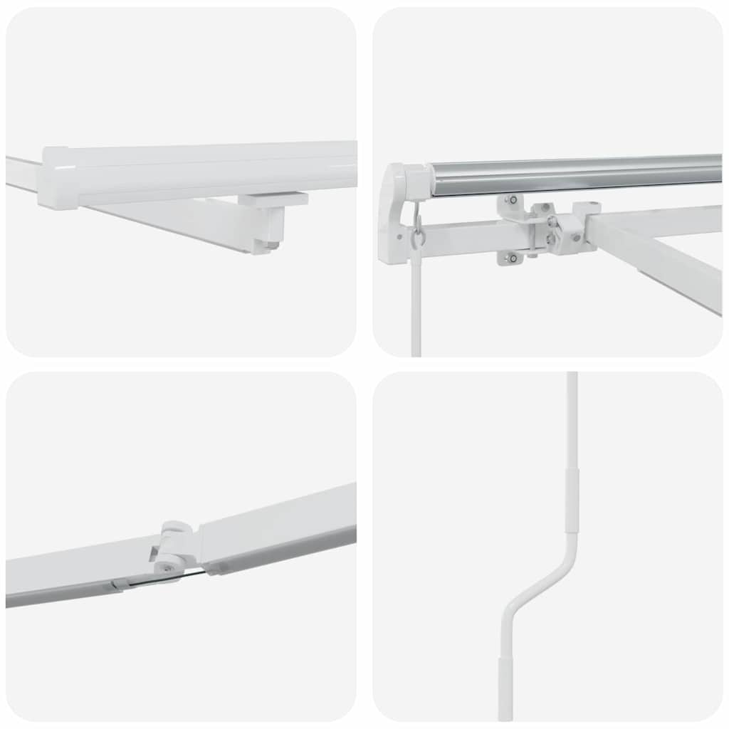 Awning Frame White 500 x 300 cm Aluminium