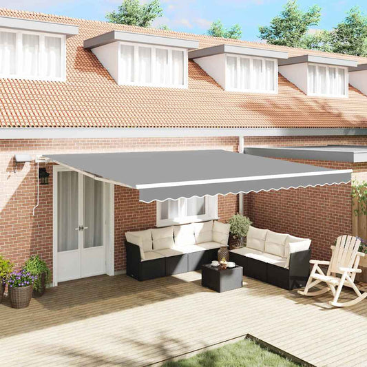 Awning Frame White 450 x 350 cm Aluminium