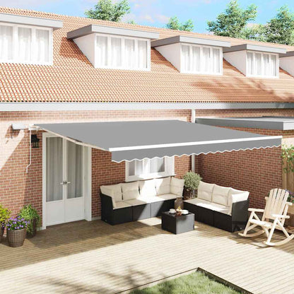 Awning Frame White 500 x 350 cm Aluminium