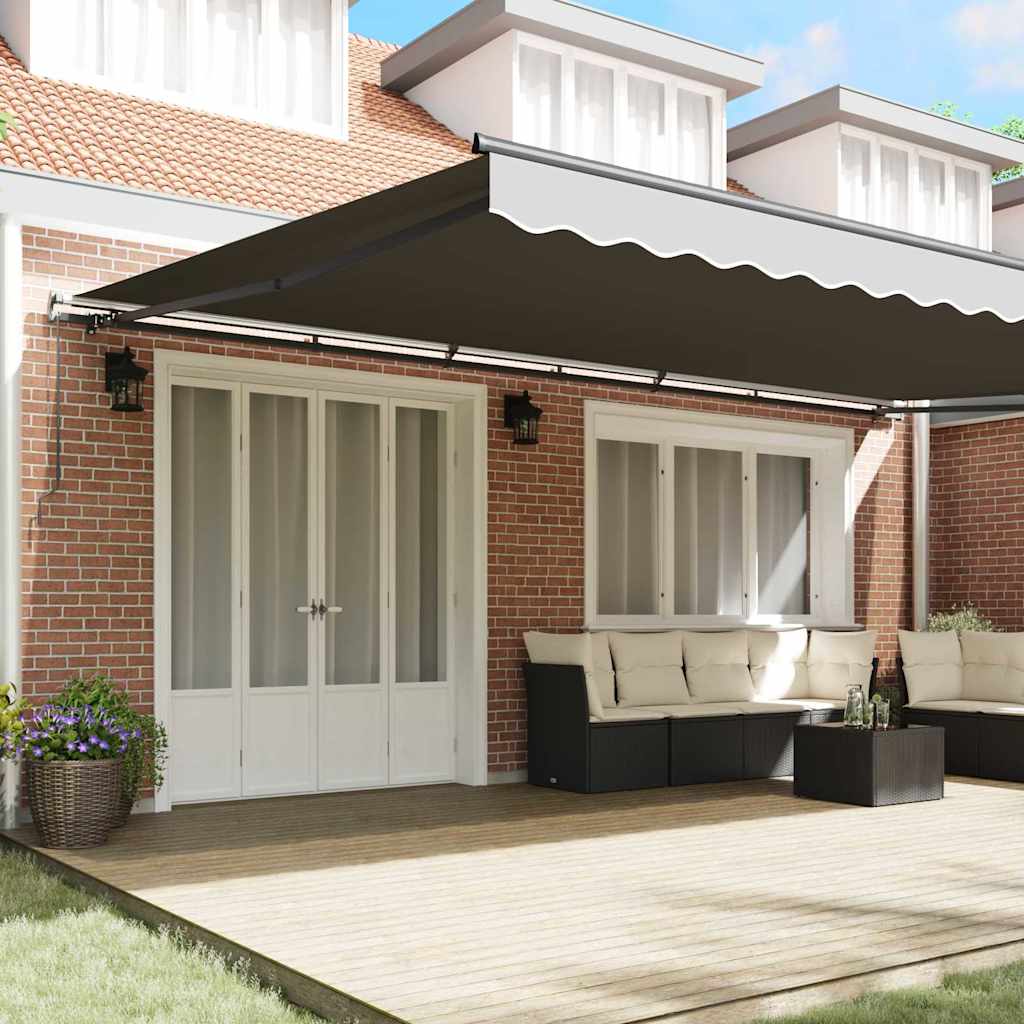 Awning Frame Manual Anthracite 600 x 300 cm Aluminium