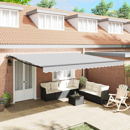 Awning Frame Manual Anthracite 450 x 350 cm Aluminium