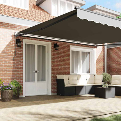 Awning Frame Manual Anthracite 450 x 350 cm Aluminium