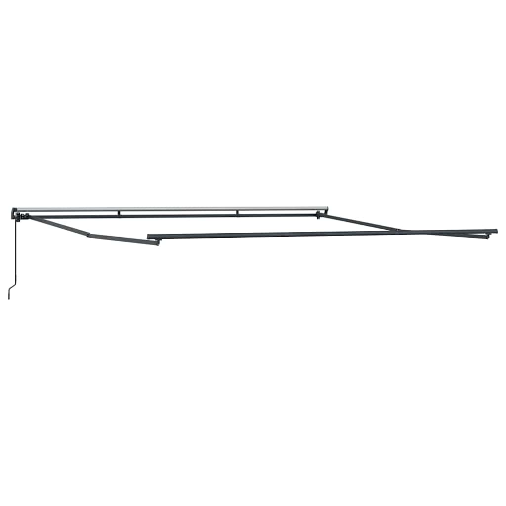 Awning Frame Manual Anthracite 500 x 350 cm Aluminium