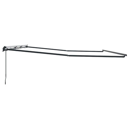 Awning Frame Manual Anthracite 600 x 350 cm Aluminium