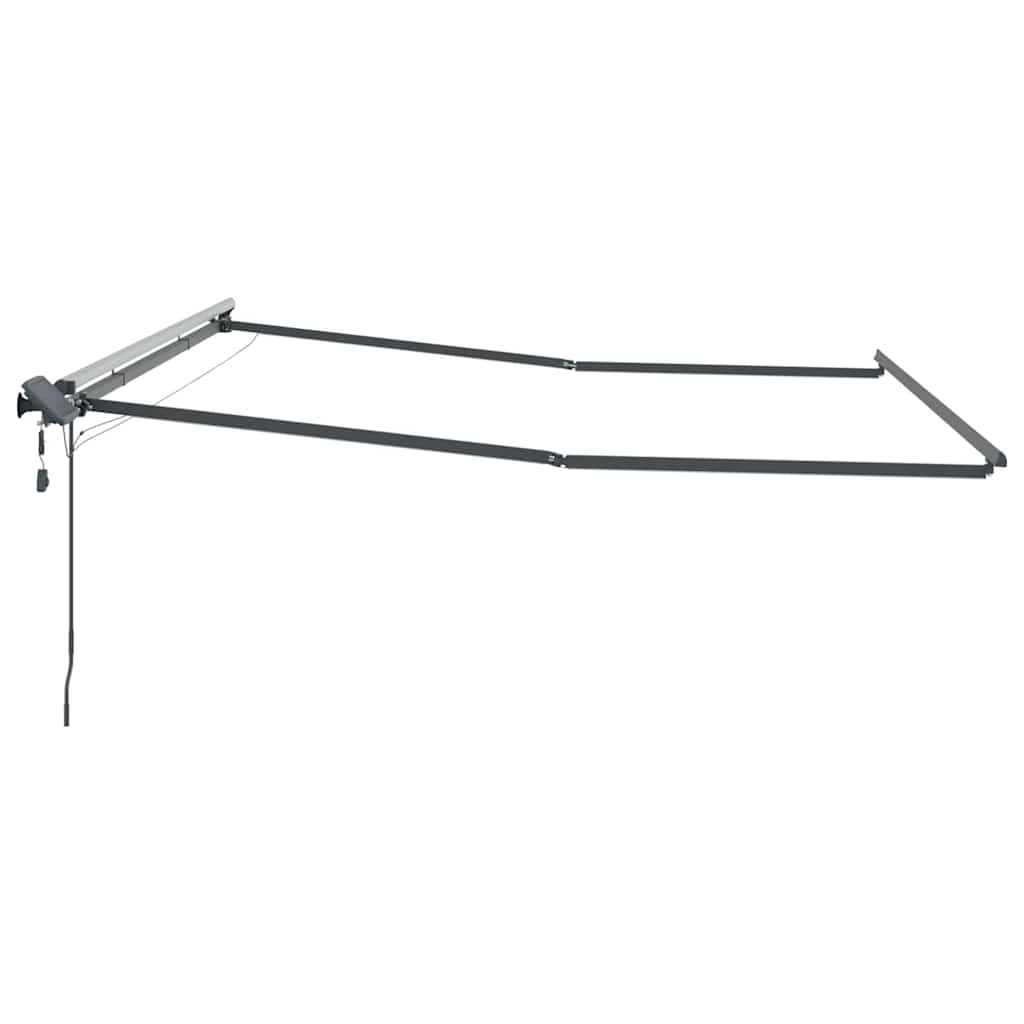 Awning Frame Manual Anthracite 400 x 300 cm Aluminium