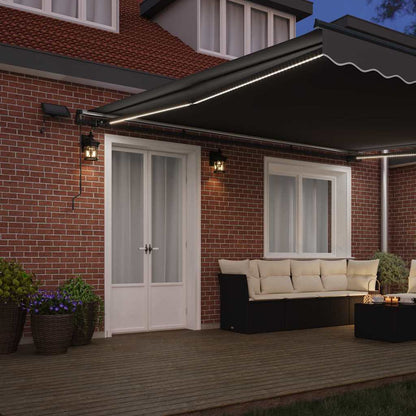 Awning Frame Manual Anthracite 400 x 350 cm Aluminium