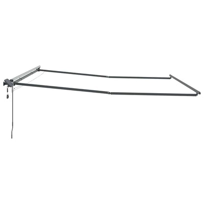 Awning Frame Manual Anthracite 400 x 350 cm Aluminium
