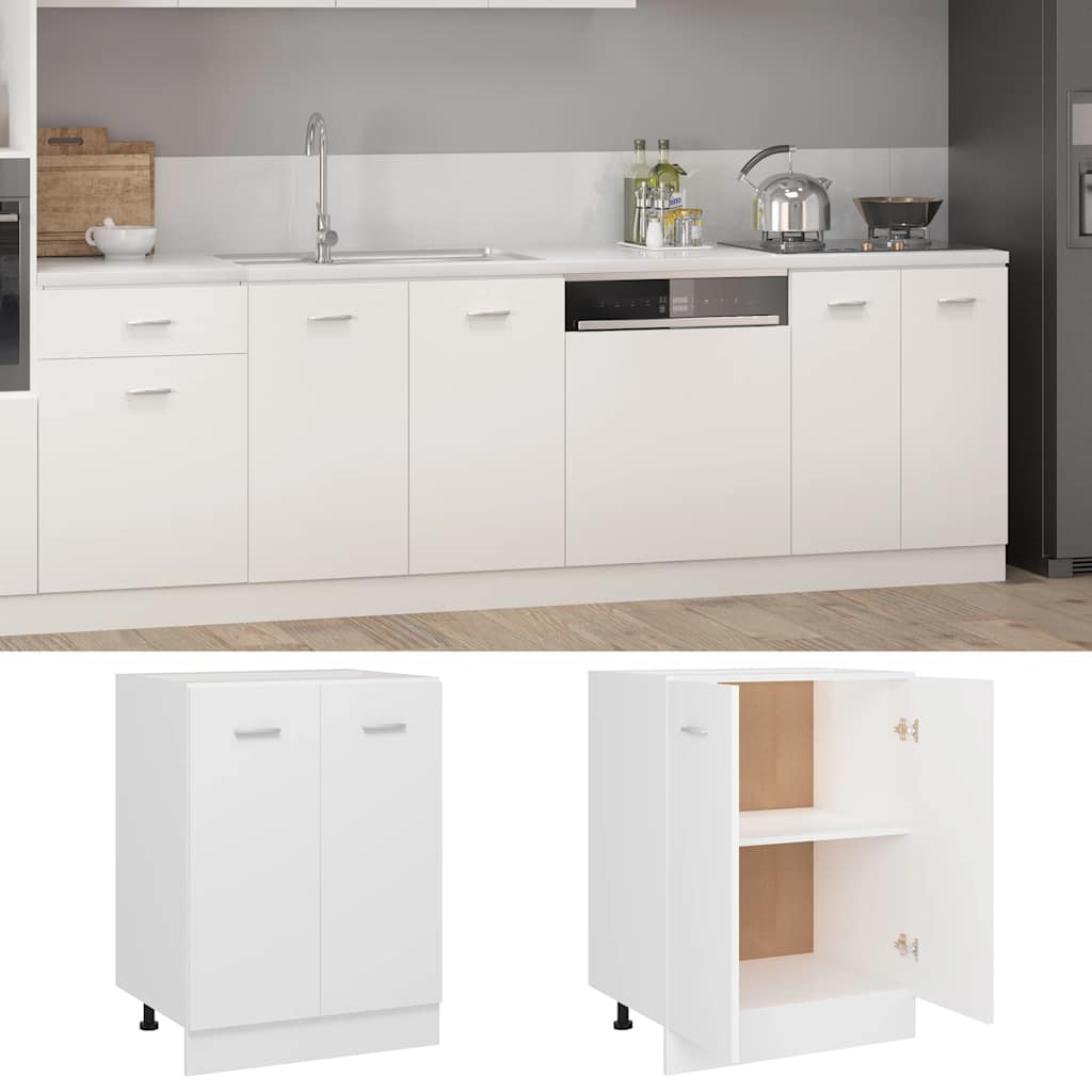 Bottom Cabinet Lyon White 60x46x81.5 cm Engineered Wood