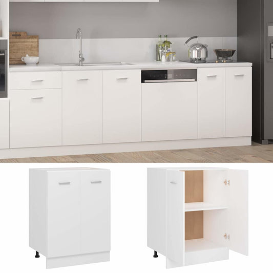 801188 vidaXL Bottom Cabinet "Lyon" White 60x46x81,5 cm Engineered Wood